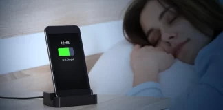 Don’t put a cellphone on charge when you go to bed for your safety