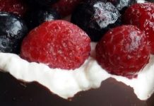 Chocolate Cups with Berry Cheesecake Filling Chocolate Cups