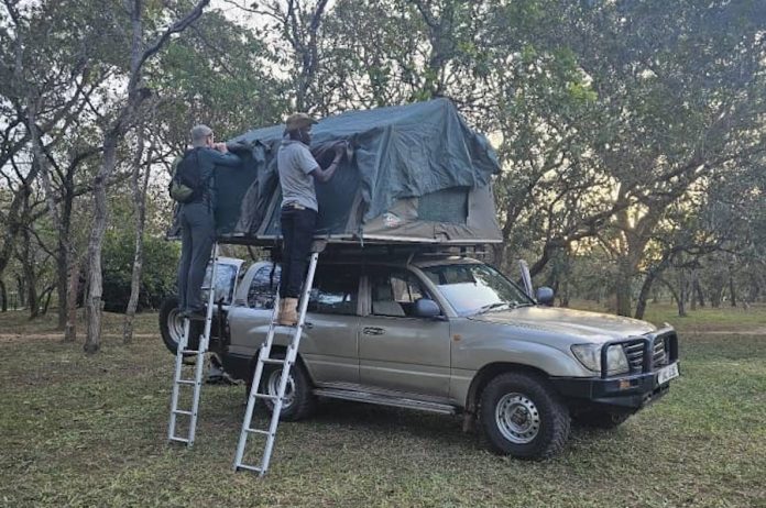 car hire with a rooftop tent